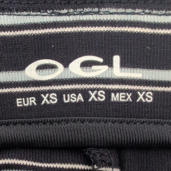 OGL Navy and White Striped A-Line Skirt - Picture 4 of 6